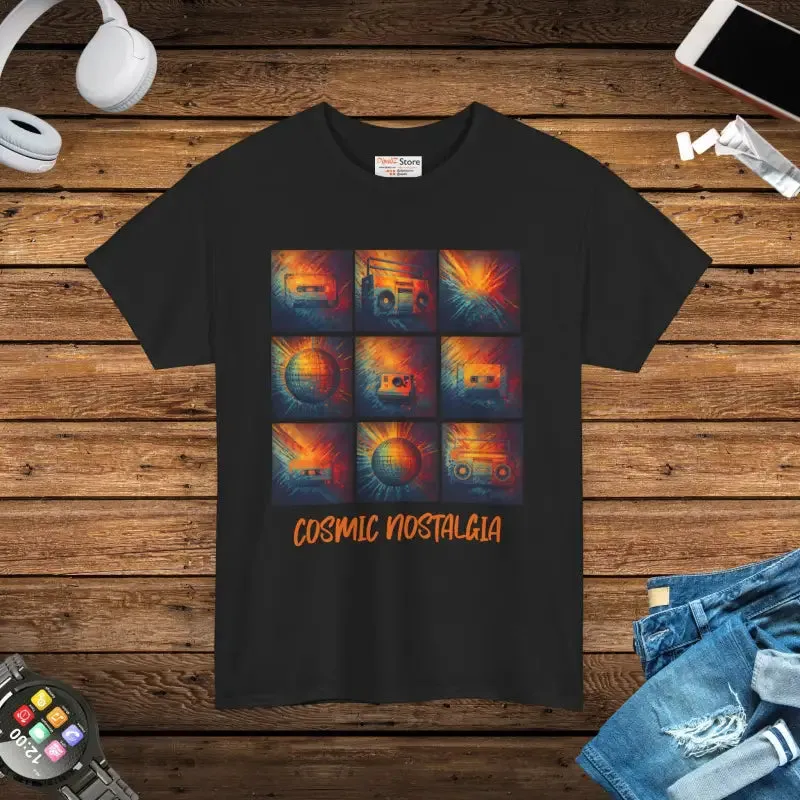 Cosmic Nostalgia Unisex Heavy Tee Retro Vibe