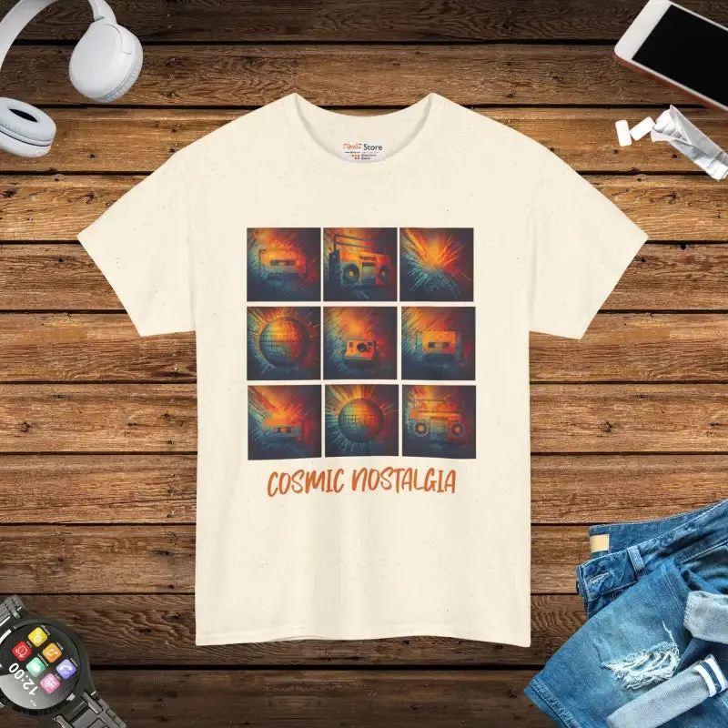 Cosmic Nostalgia Unisex Heavy Tee Retro Vibe