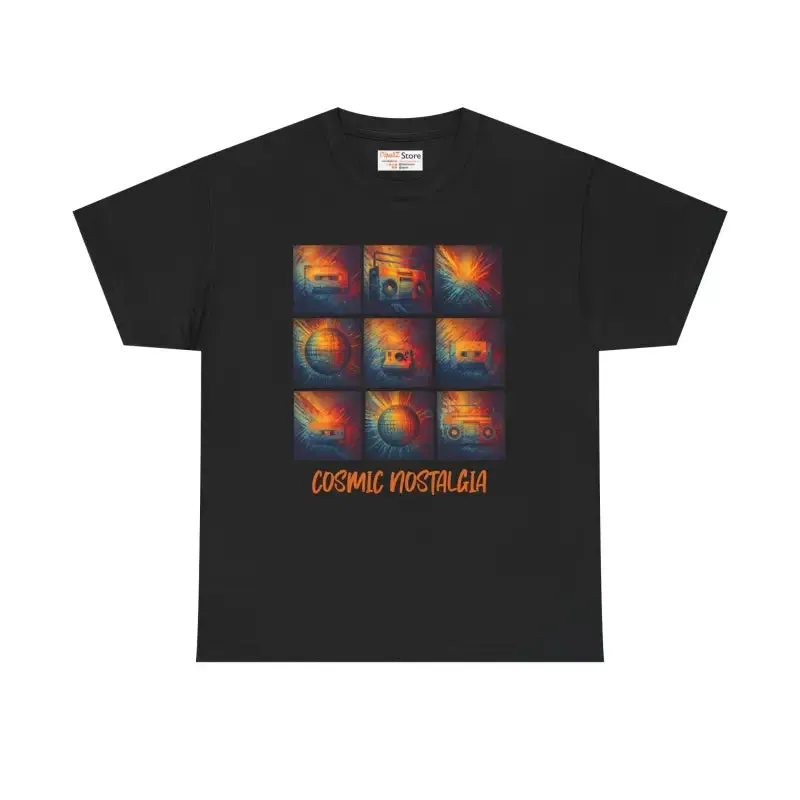 Cosmic Nostalgia Unisex Heavy Tee Retro Vibe