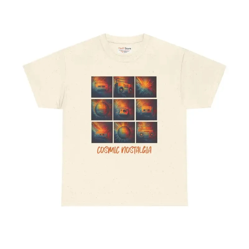 Cosmic Nostalgia Unisex Heavy Tee Retro Vibe