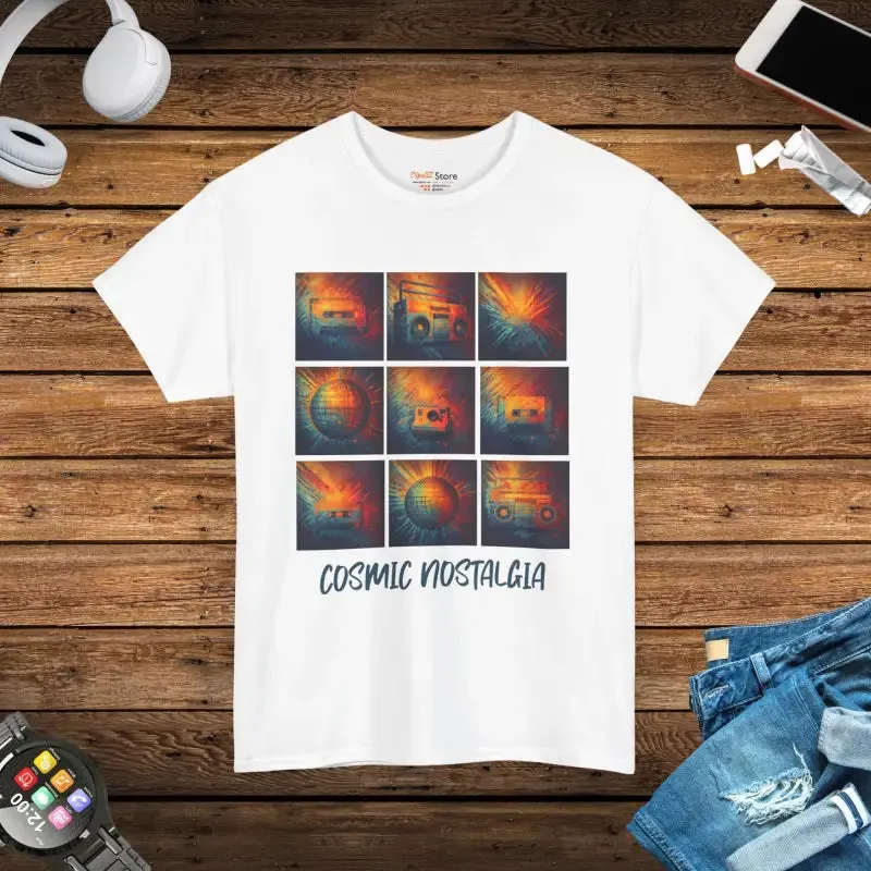 Cosmic Nostalgia Unisex Heavy Tee Retro Vibe