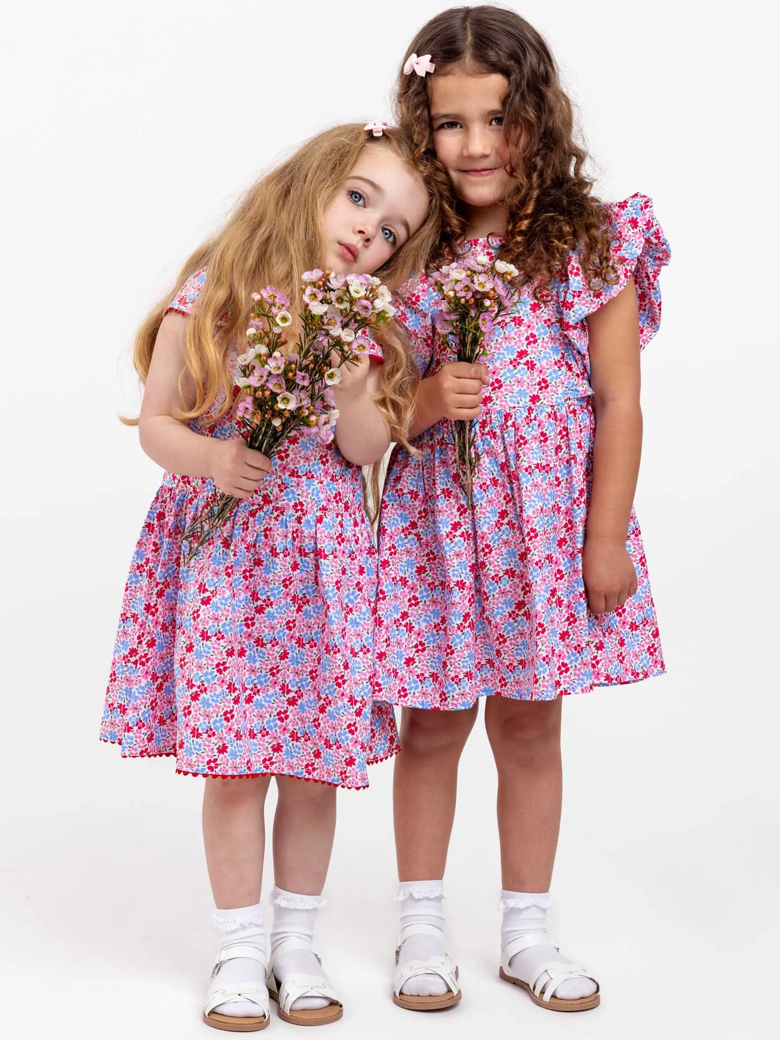Cottage Flower Puff Sleeve Dress