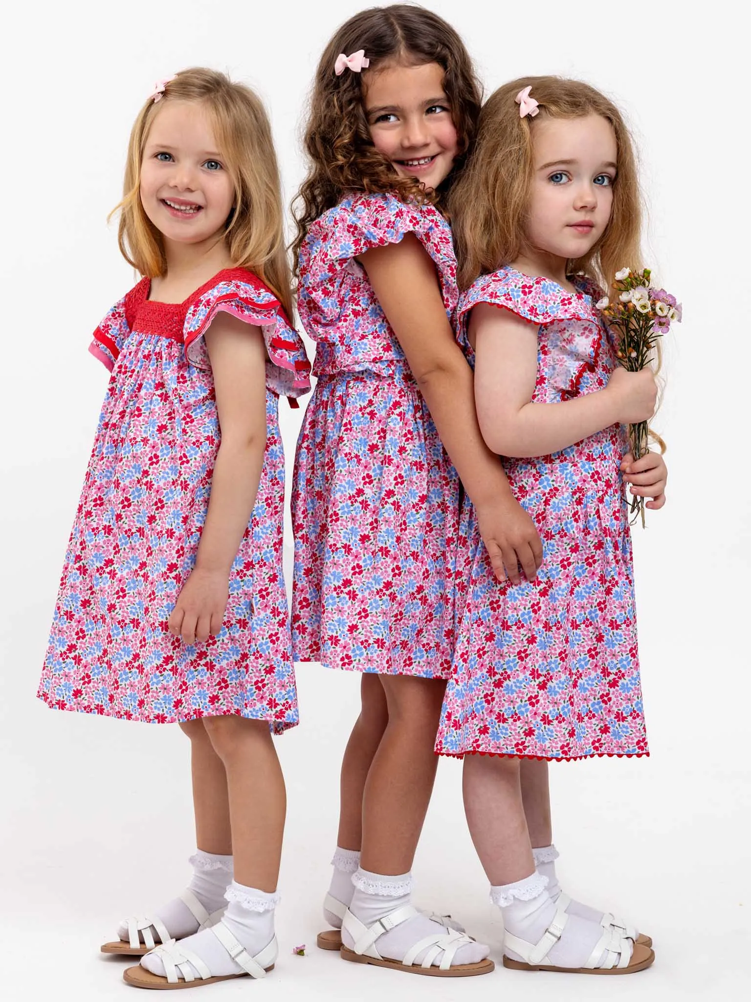 Cottage Flower Puff Sleeve Dress