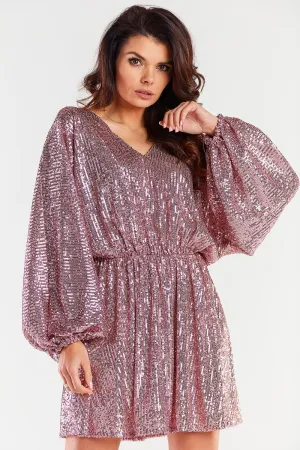 Crinkled Waist Luxe Loose Dress