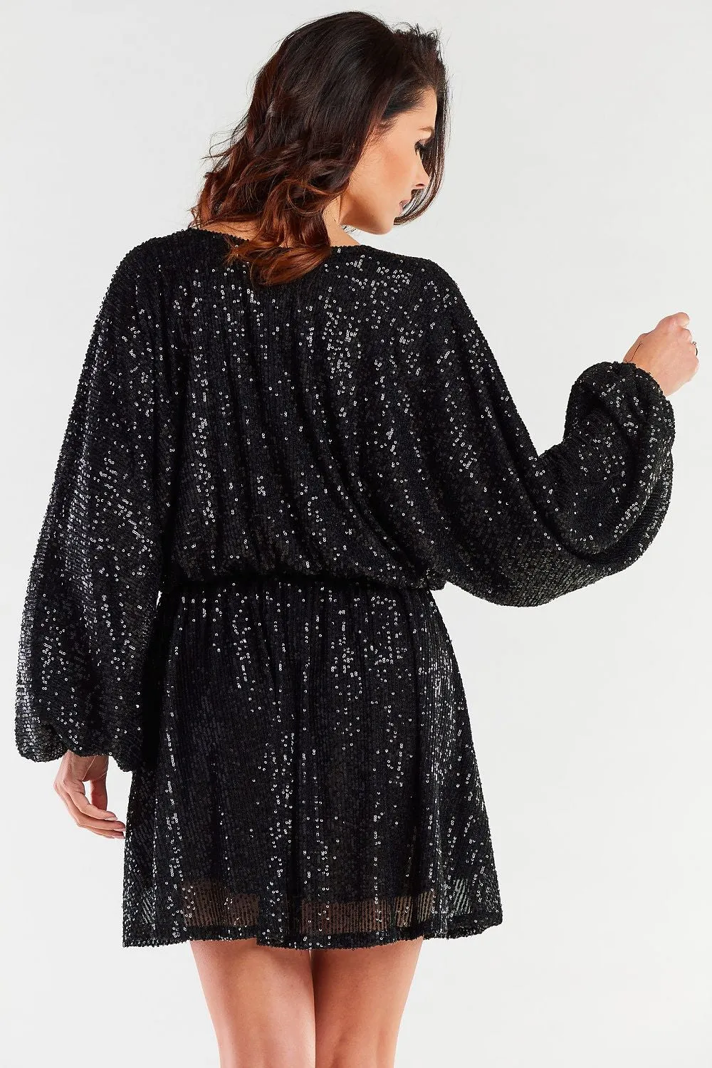 Crinkled Waist Luxe Loose Dress