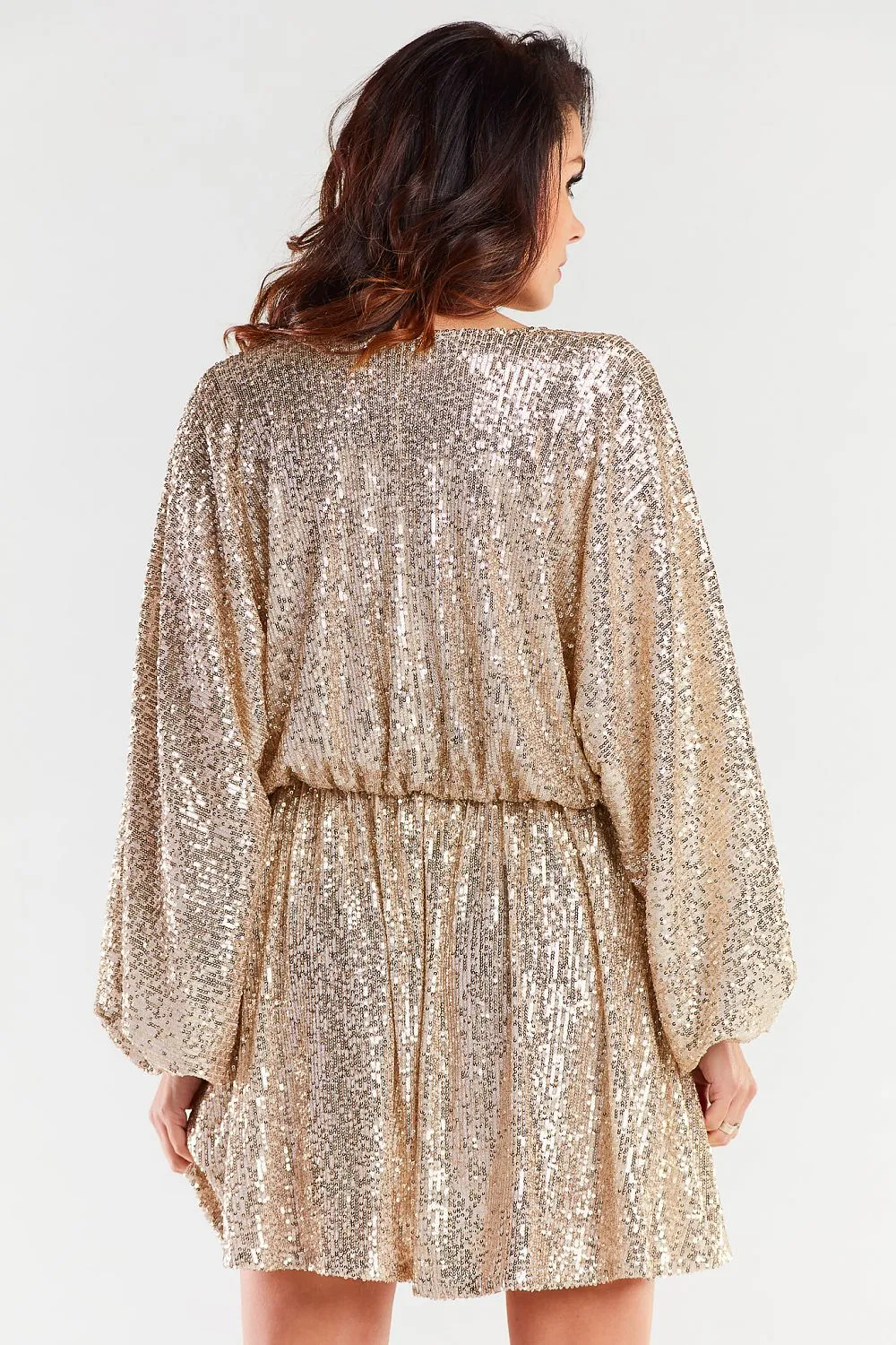 Crinkled Waist Luxe Loose Dress