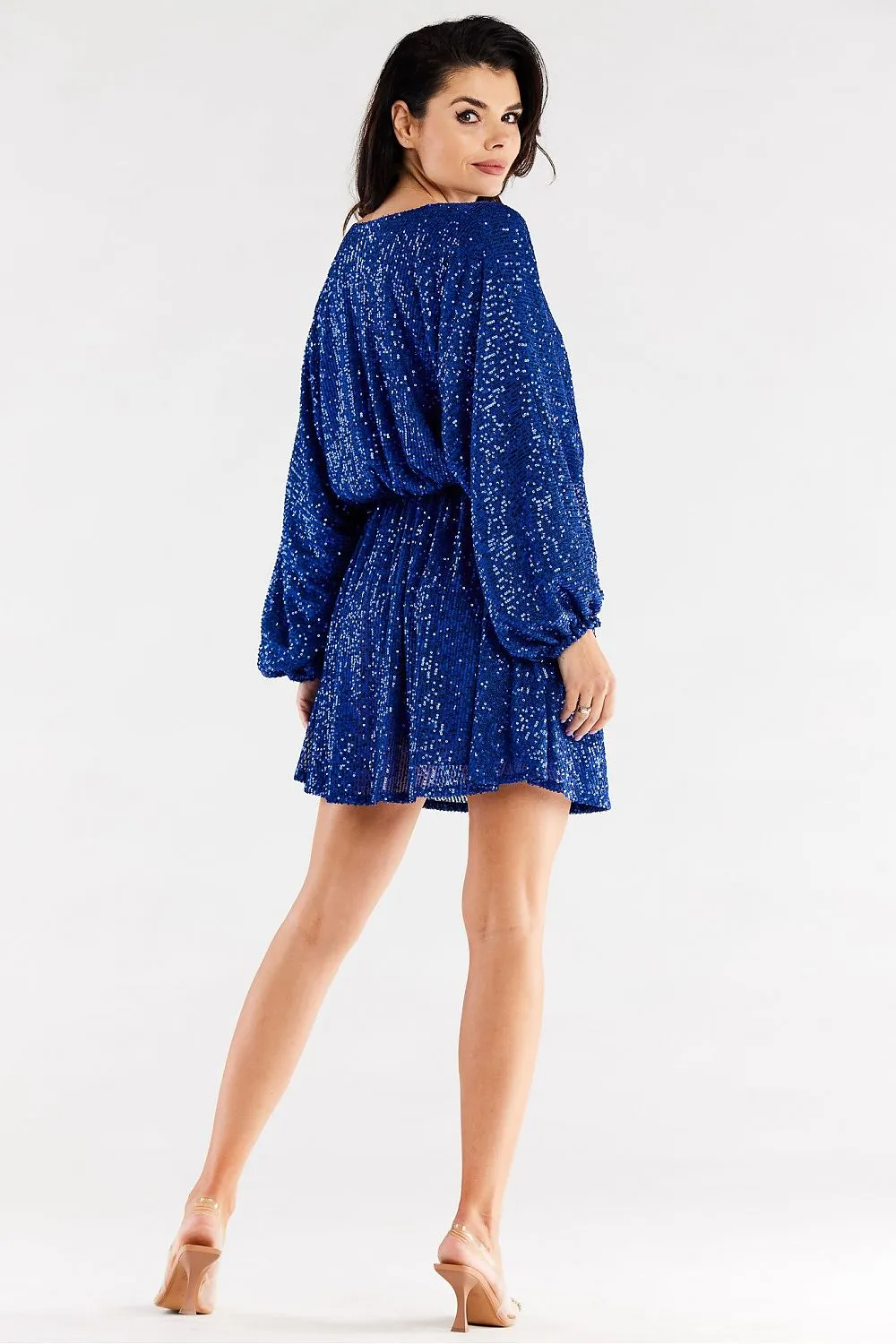 Crinkled Waist Luxe Loose Dress