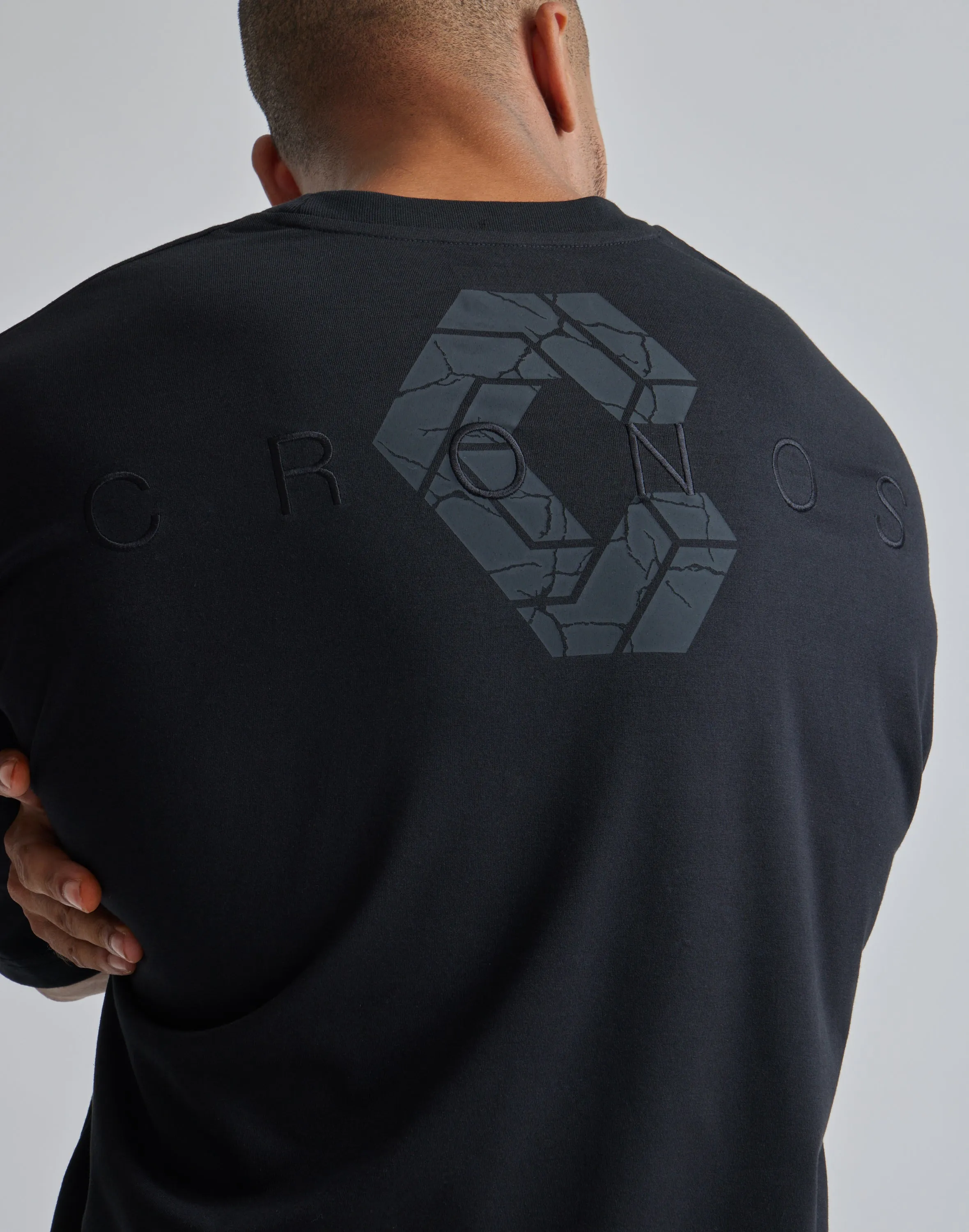 CRONOS 2LINE BACK LOGO OVERSIZE T-SHIRTS