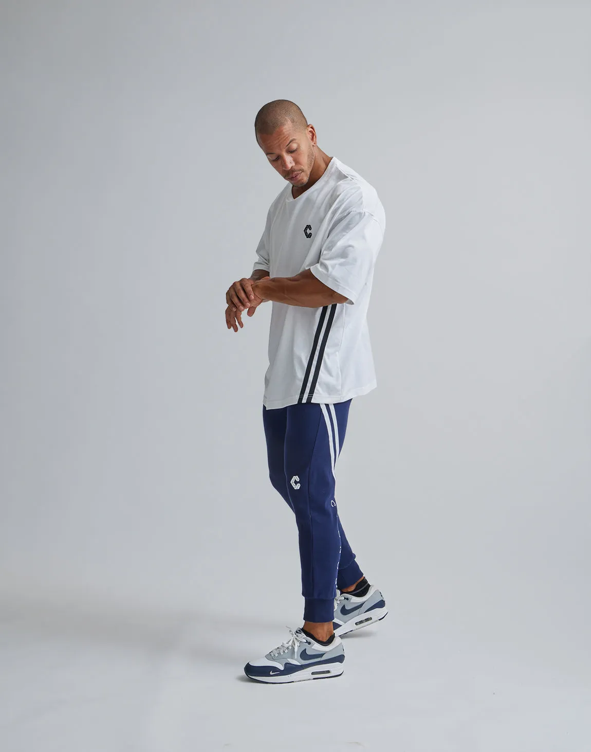 CRONOS 2LINE BACK LOGO OVERSIZE T-SHIRTS