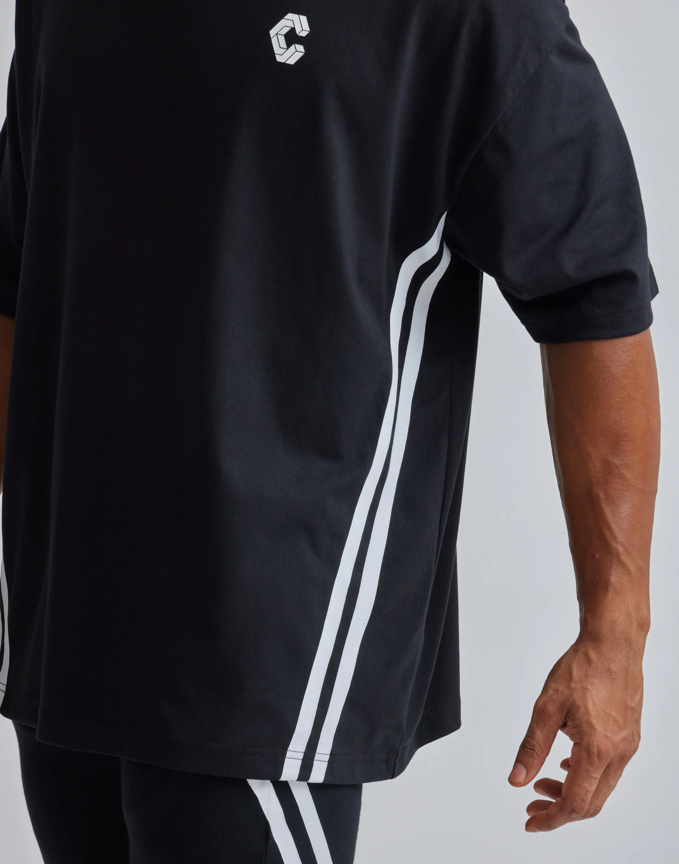 CRONOS 2LINE BACK LOGO OVERSIZE T-SHIRTS