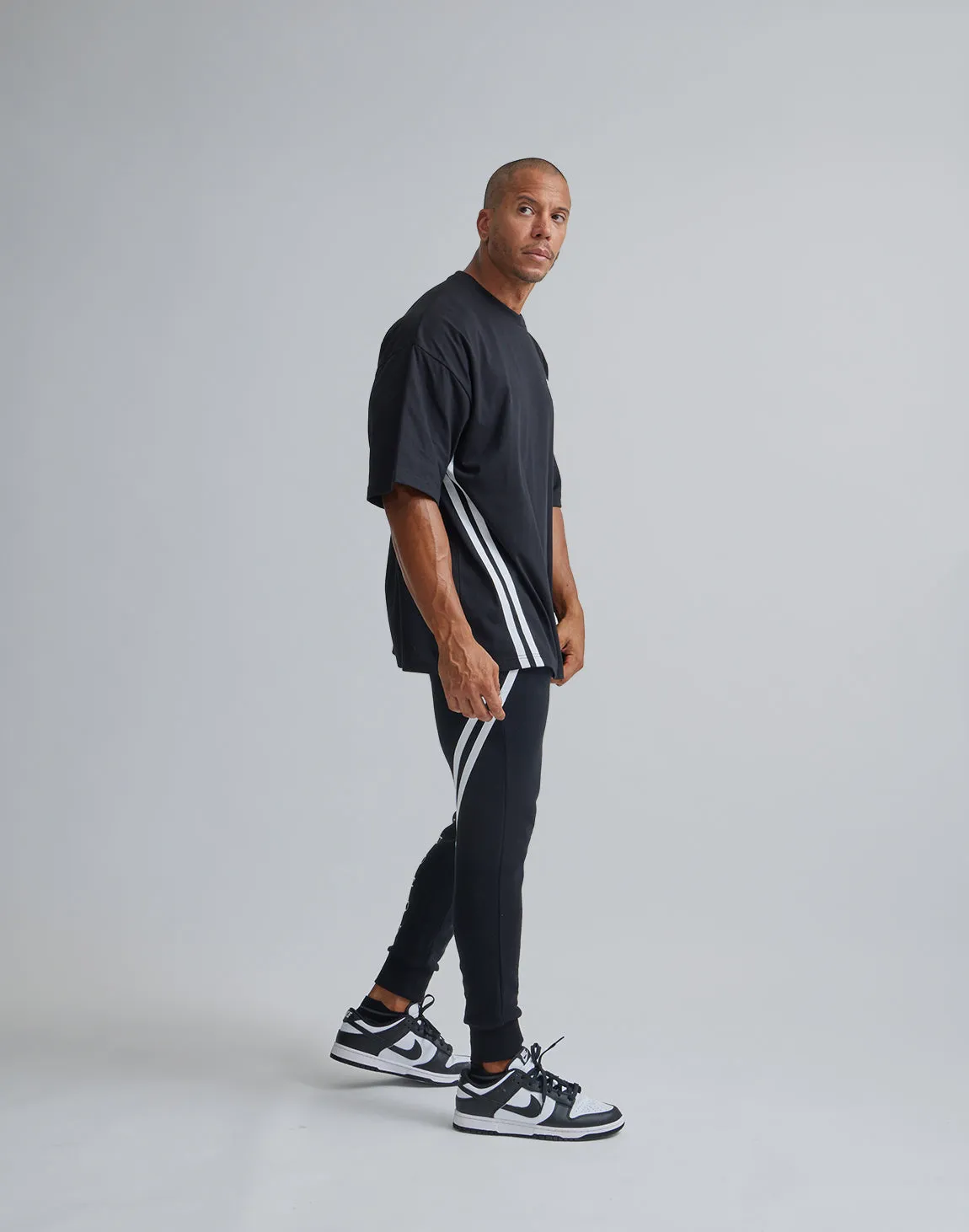 CRONOS 2LINE BACK LOGO OVERSIZE T-SHIRTS