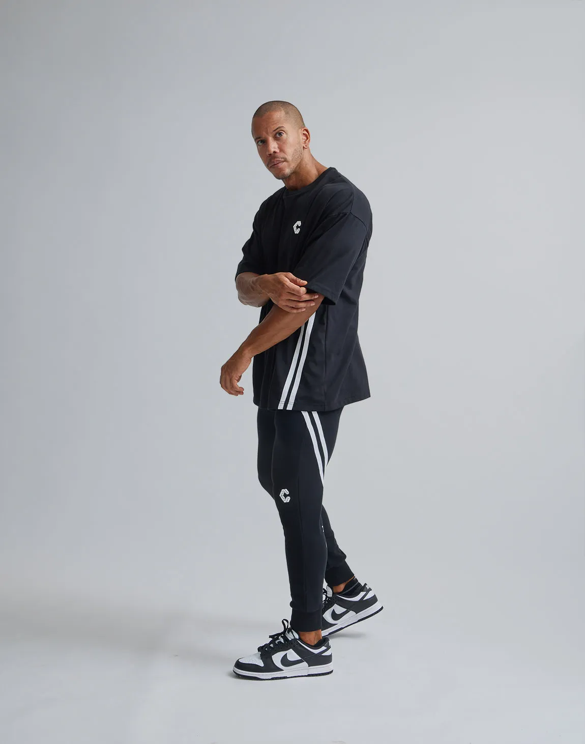 CRONOS 2LINE BACK LOGO OVERSIZE T-SHIRTS