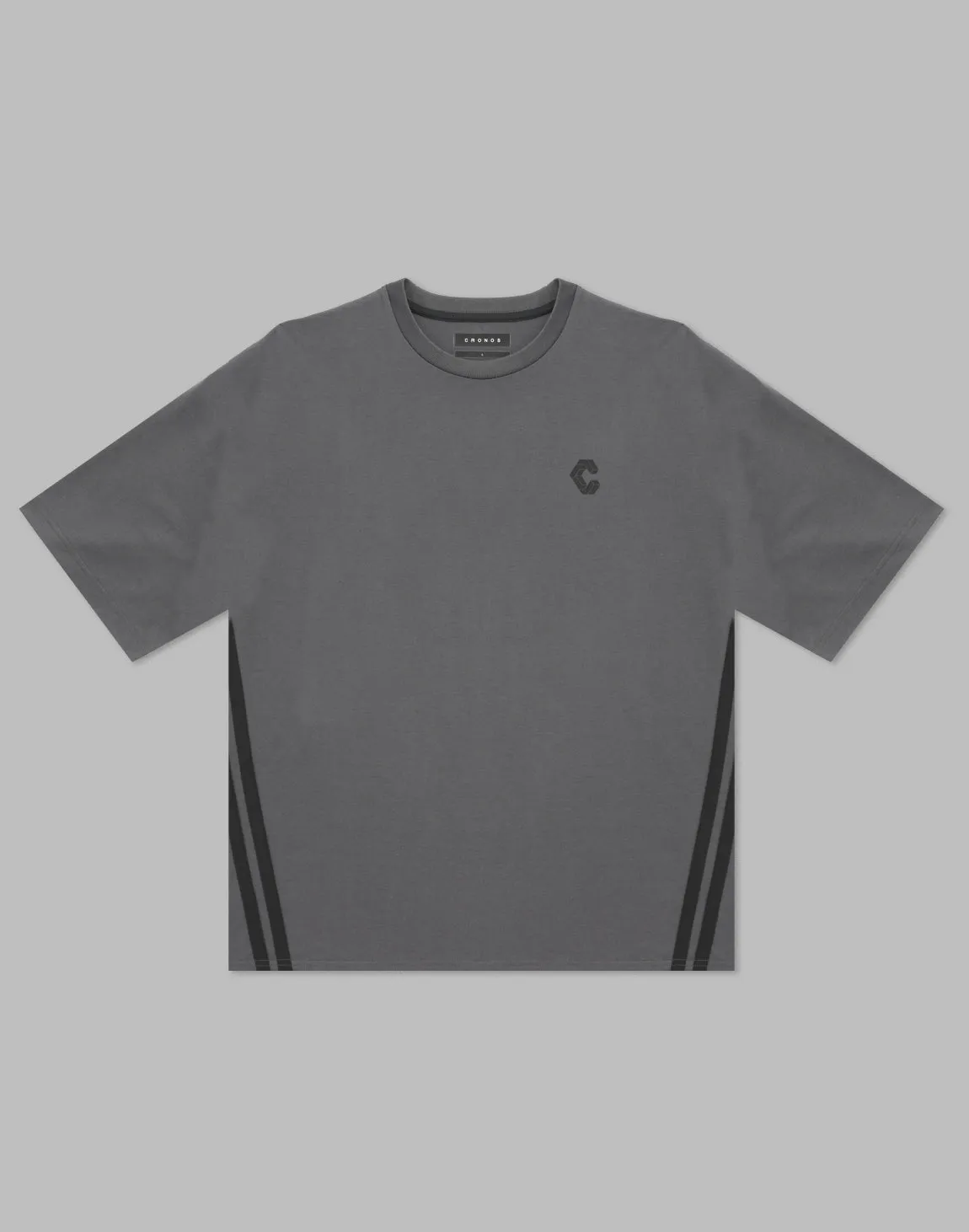 CRONOS 2LINE BACK LOGO OVERSIZE T-SHIRTS