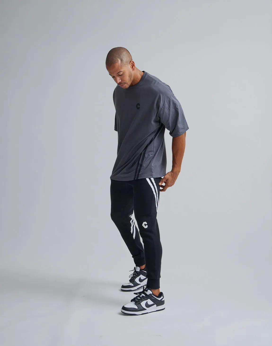 CRONOS 2LINE BACK LOGO OVERSIZE T-SHIRTS