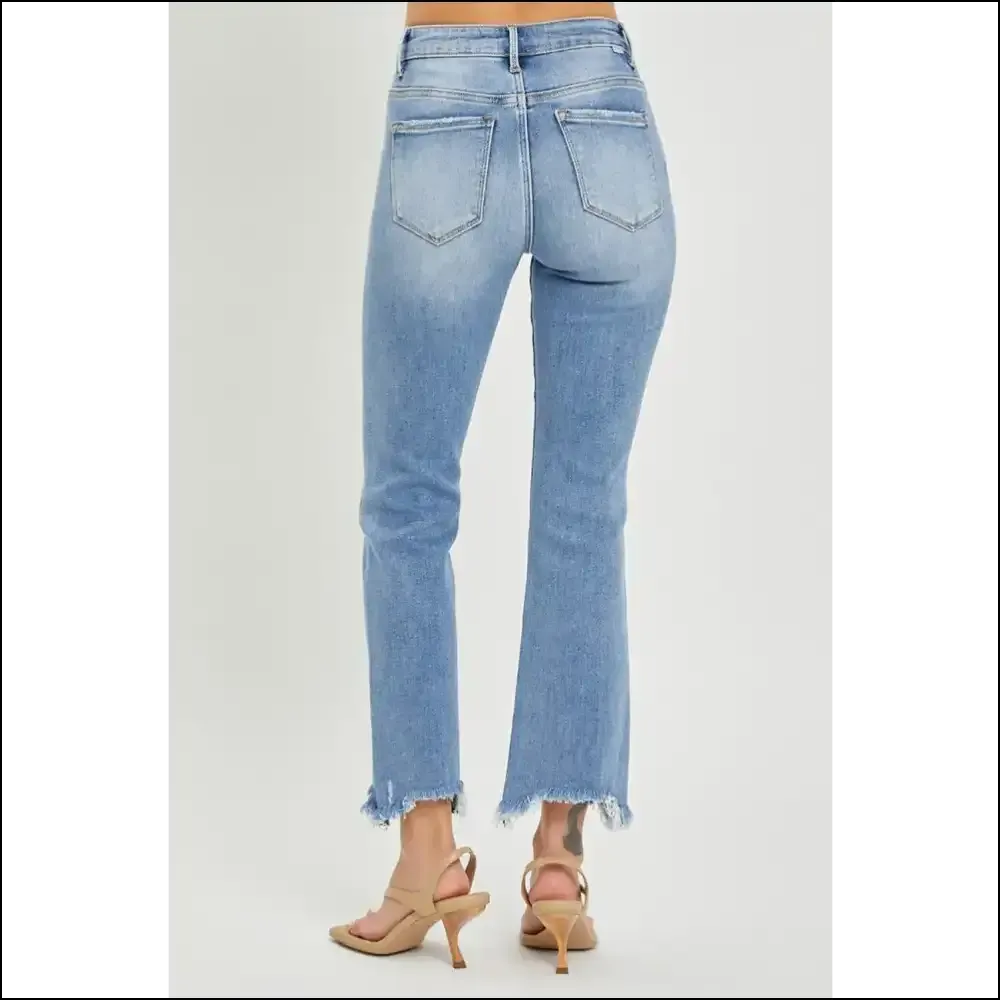 Cropped Straight Jeans: where Frayed Hem Meets Fabulous Fashion Fail! 😂👖