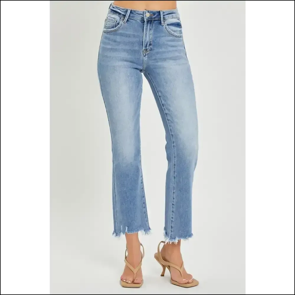 Cropped Straight Jeans: where Frayed Hem Meets Fabulous Fashion Fail! 😂👖