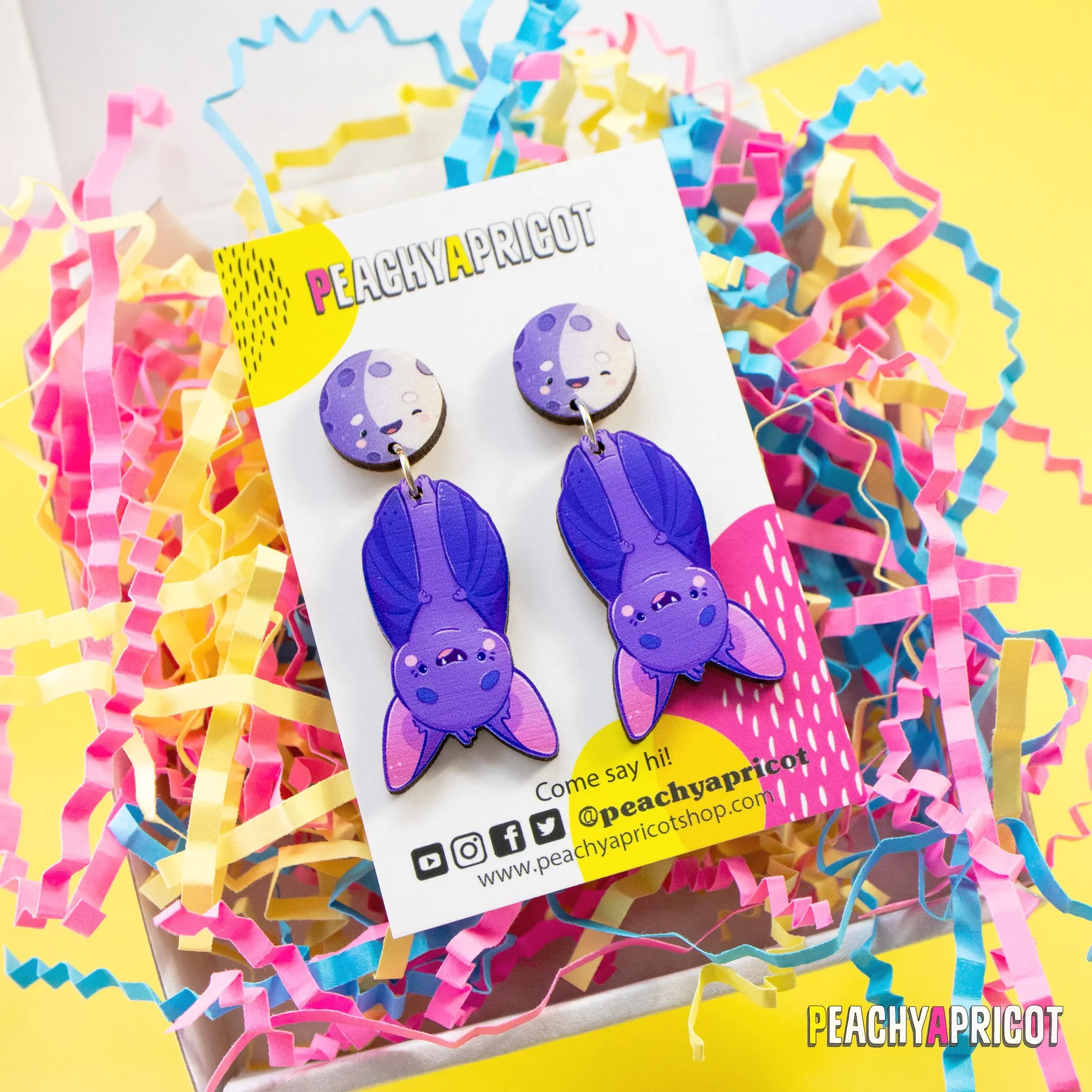 Cute Bat Dangle Earrings