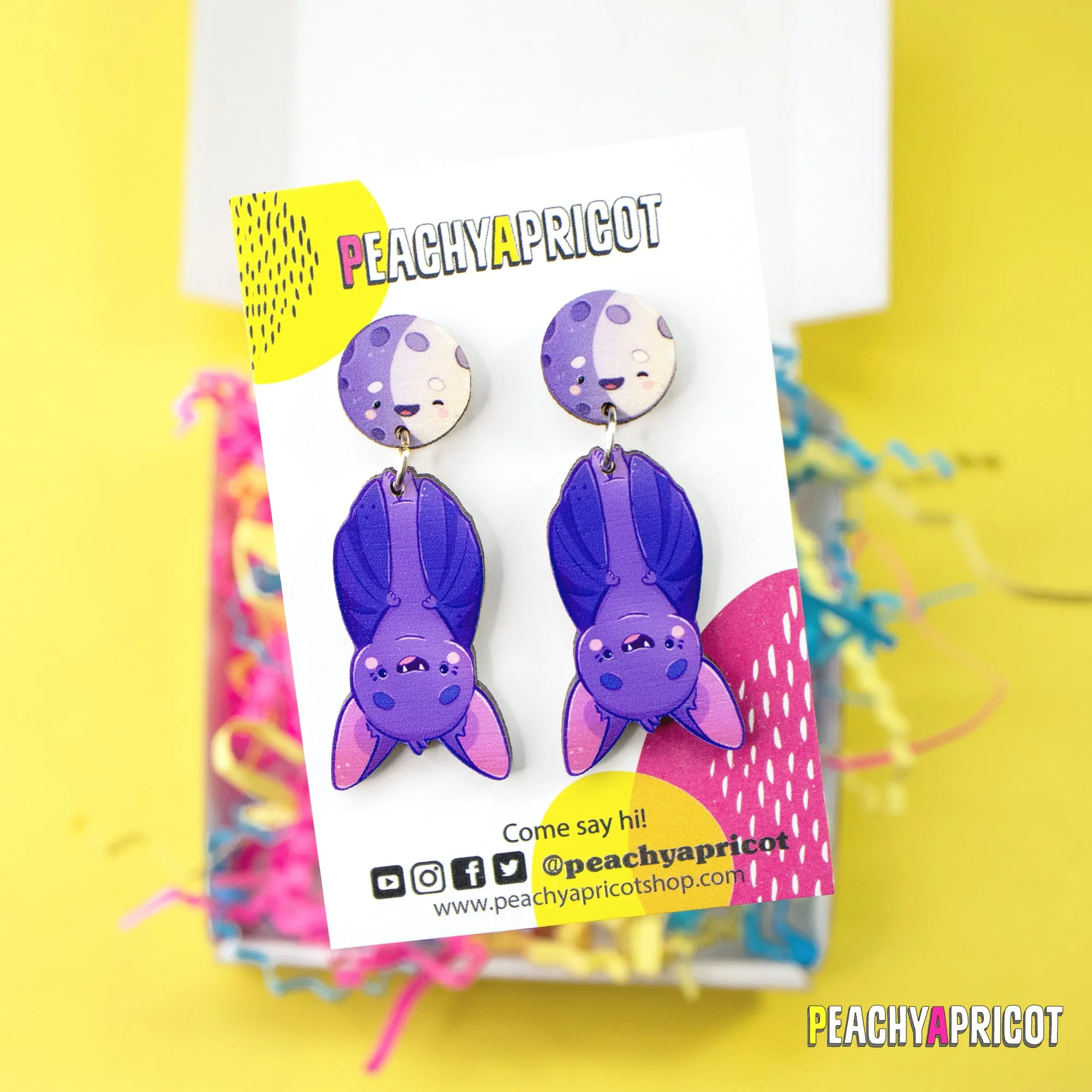 Cute Bat Dangle Earrings
