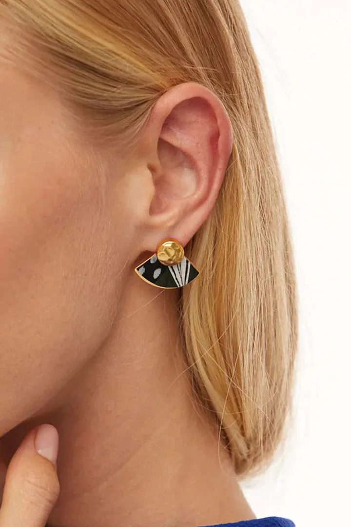 DELORES FEATHER EARRINGS