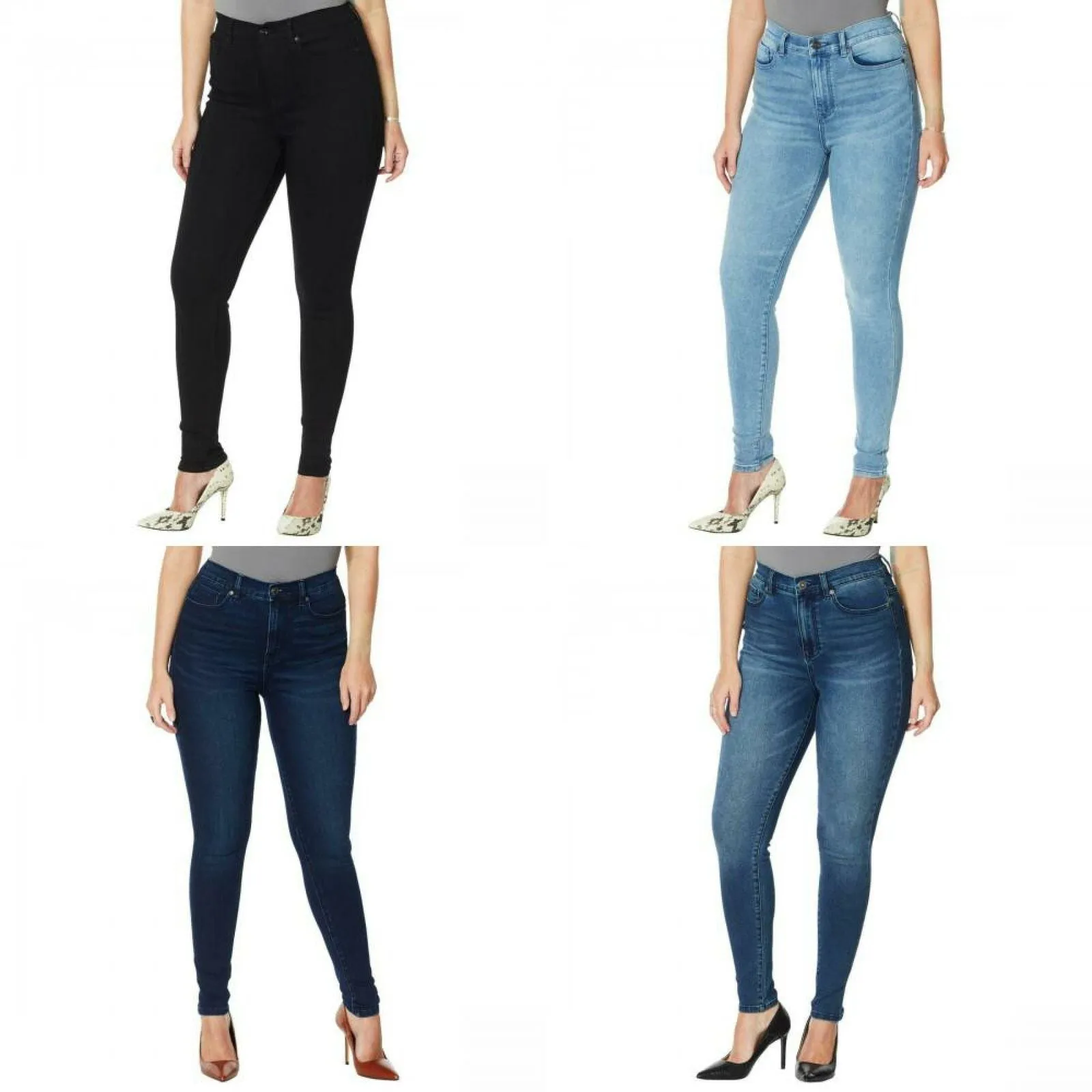 DG2 by Diane Gilman Women's Petite Virtual Stretch Ultra Skinny Jeans