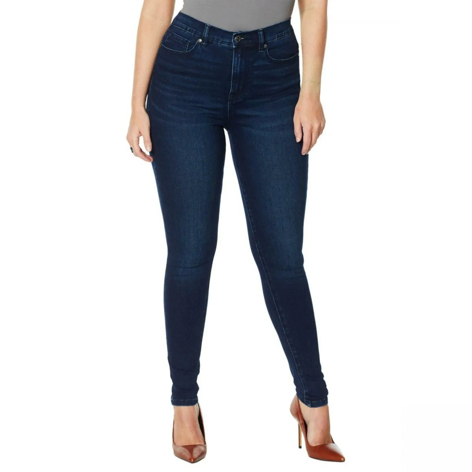 DG2 by Diane Gilman Women's Petite Virtual Stretch Ultra Skinny Jeans