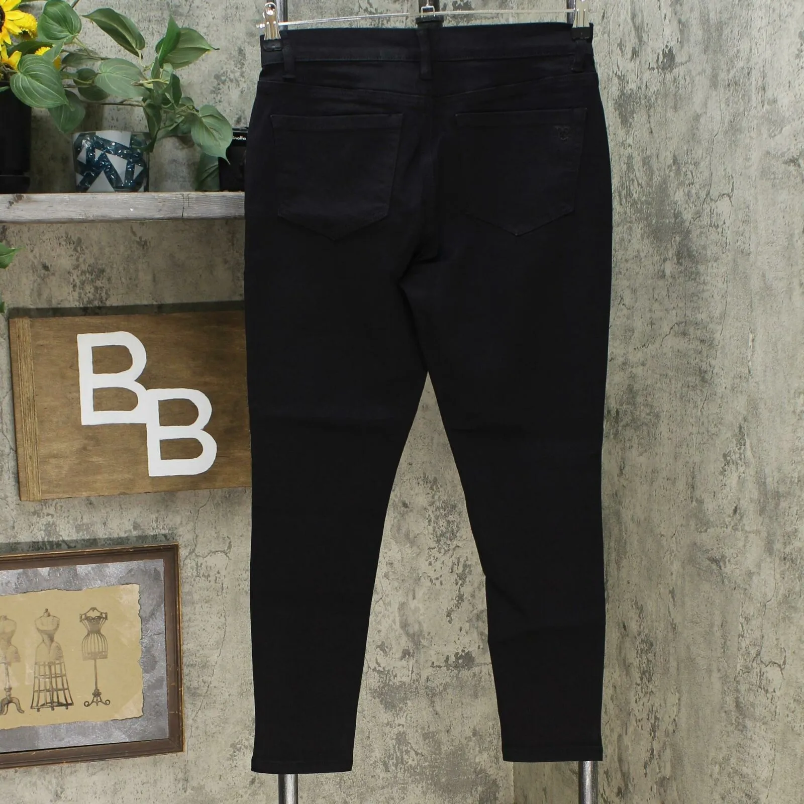 DG2 by Diane Gilman Women's Virtual Stretch Ultra Skinny Jeans 6 Petite Black