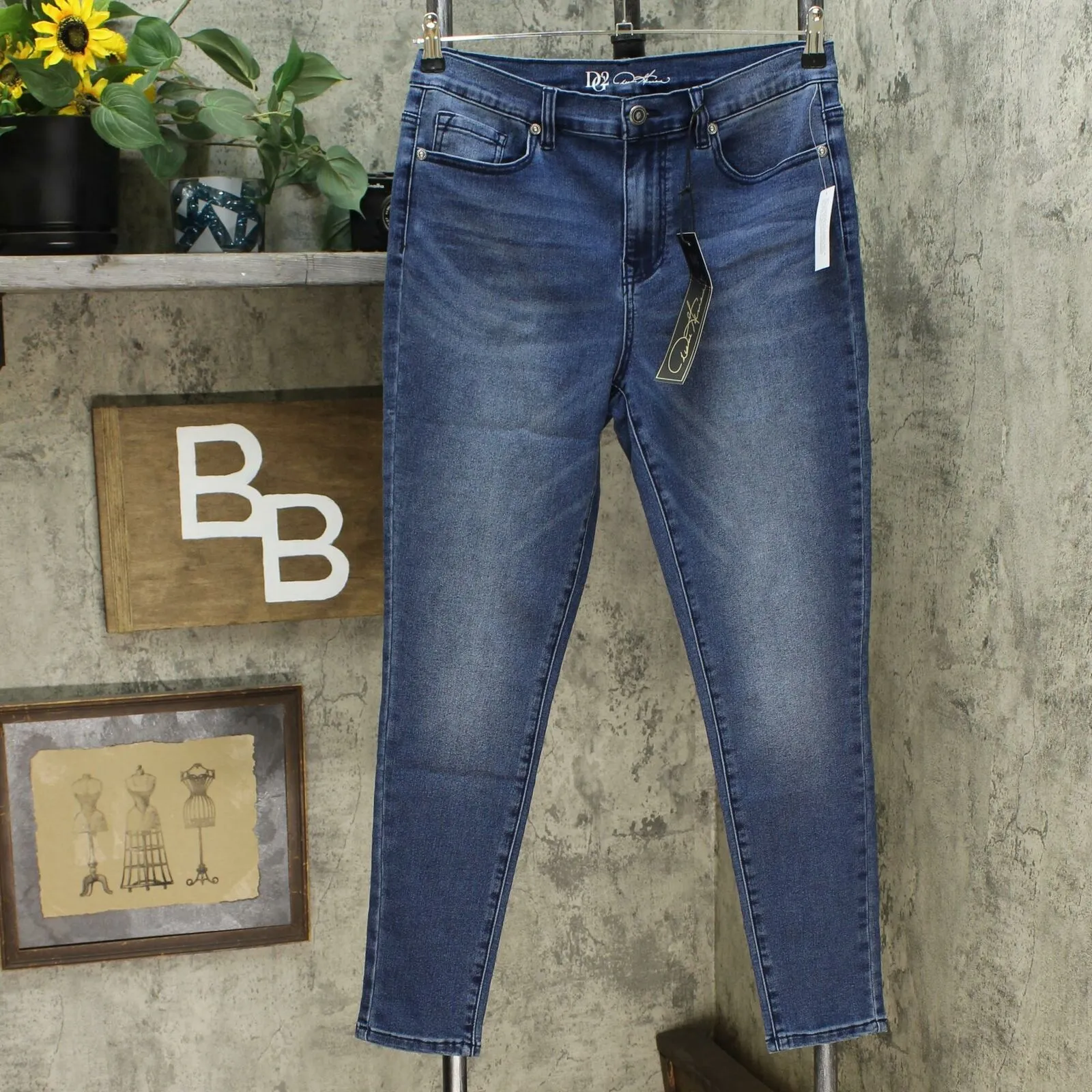 DG2 by Diane Gilman Women's Virtual Stretch Ultra Skinny Jeans