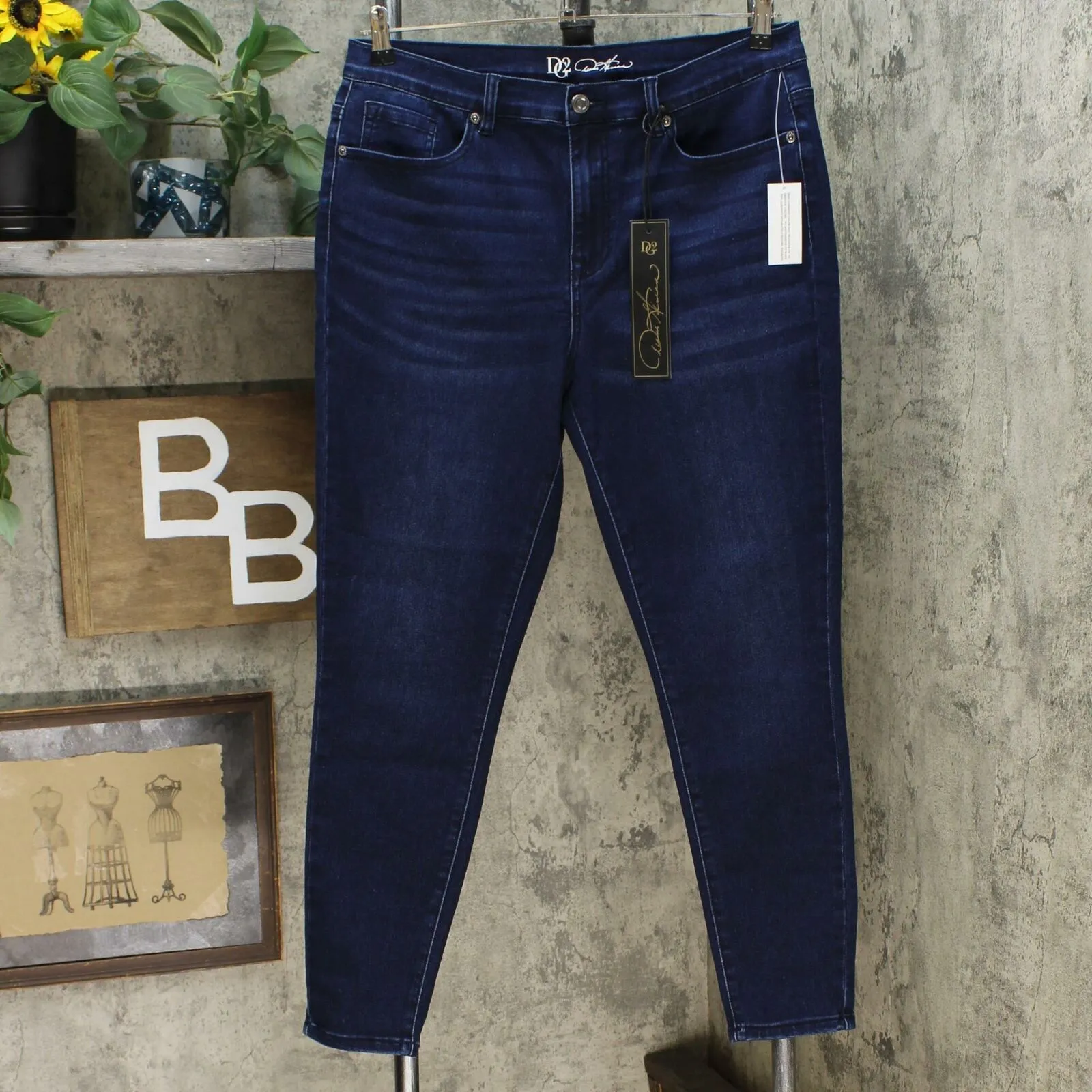 DG2 by Diane Gilman Women's Virtual Stretch Ultra Skinny Jeans
