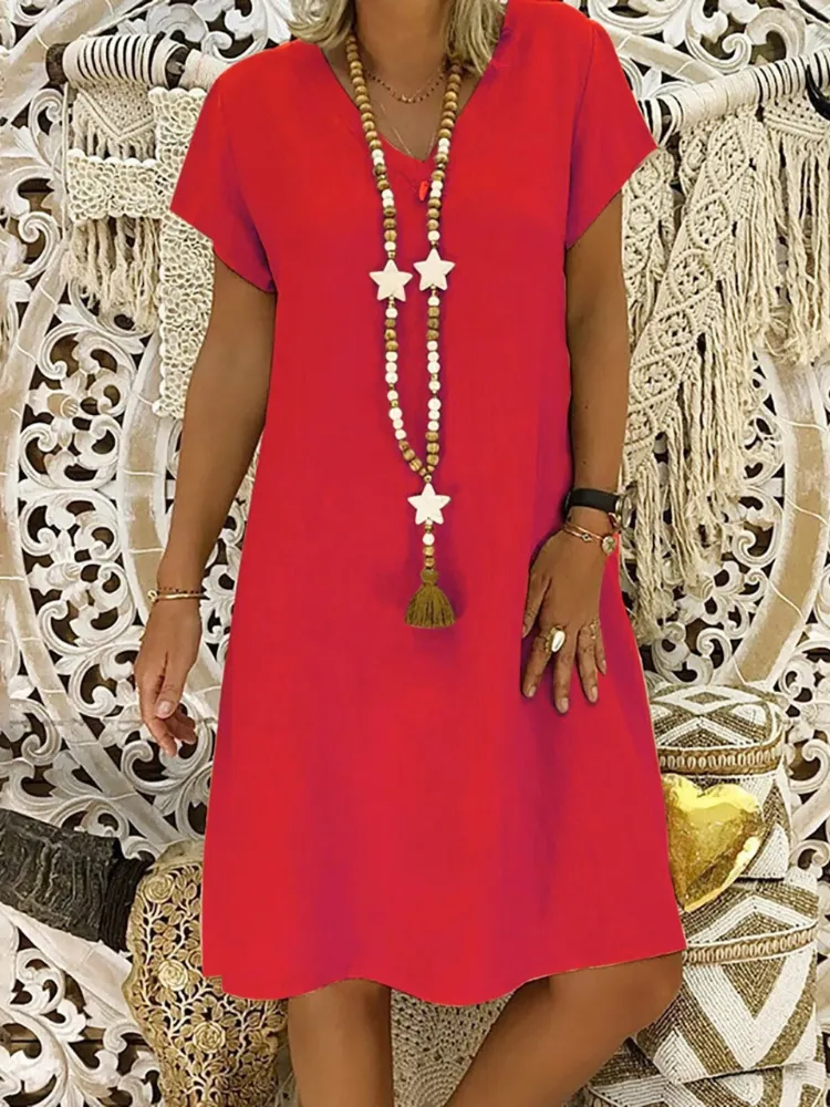 Diana® | Casual, Loose Cotton Dress