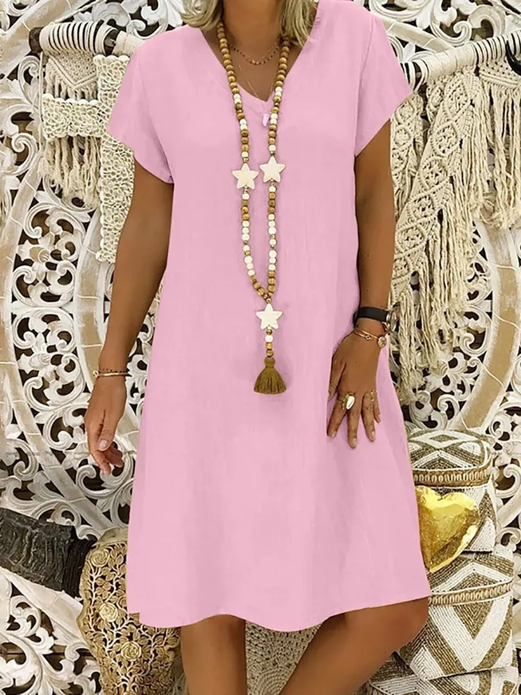 Diana® | Casual, Loose Cotton Dress