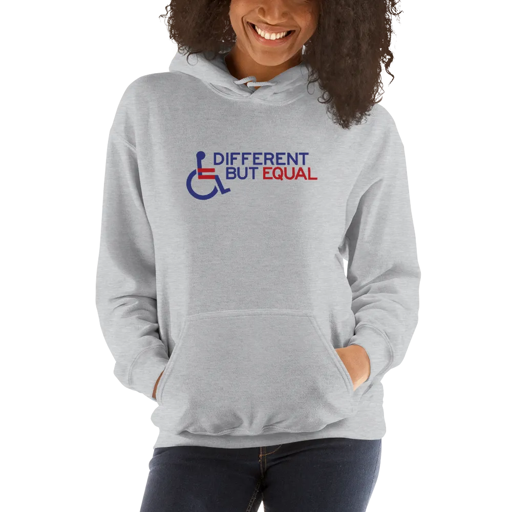 Different but Equal (Disability Equality Logo) Design 2 Hoodie