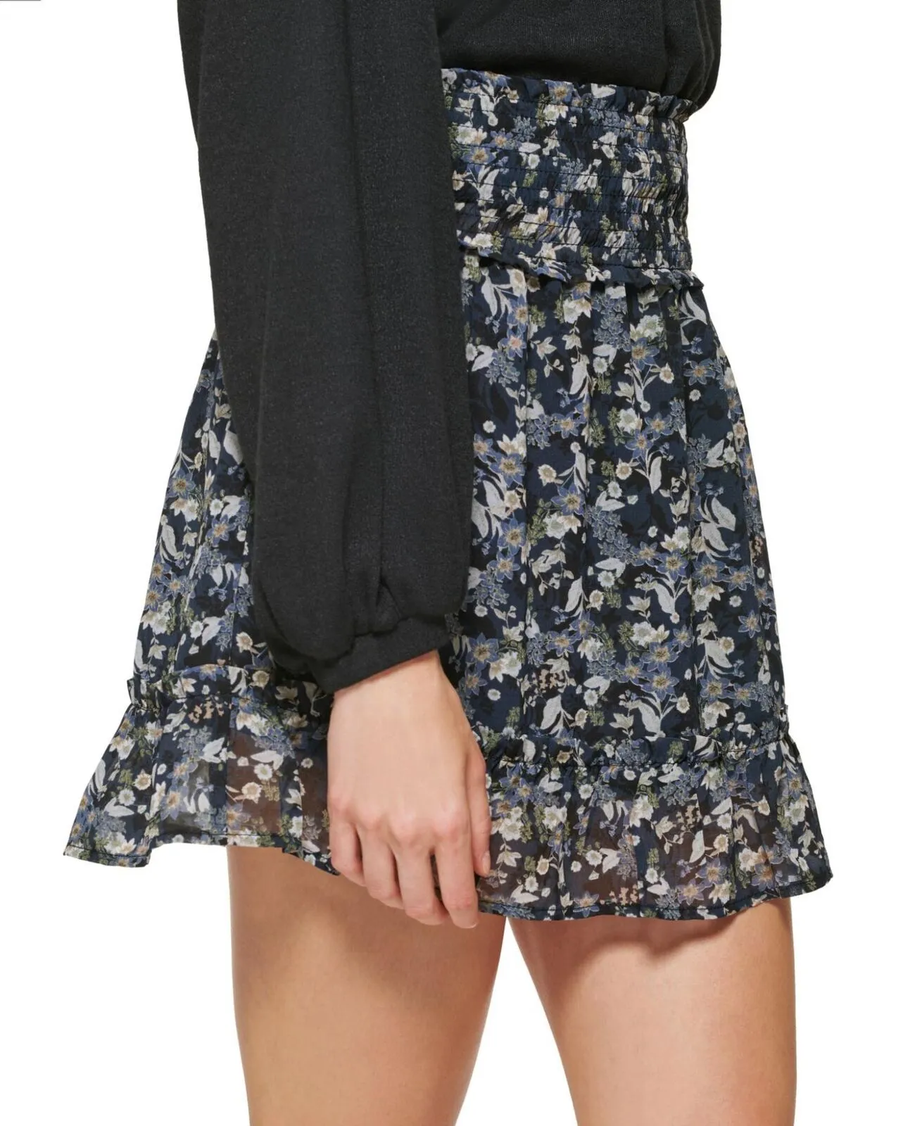Dkny Jeans Women's Ruffle-Hem Mini Skirt E2GNJNWD