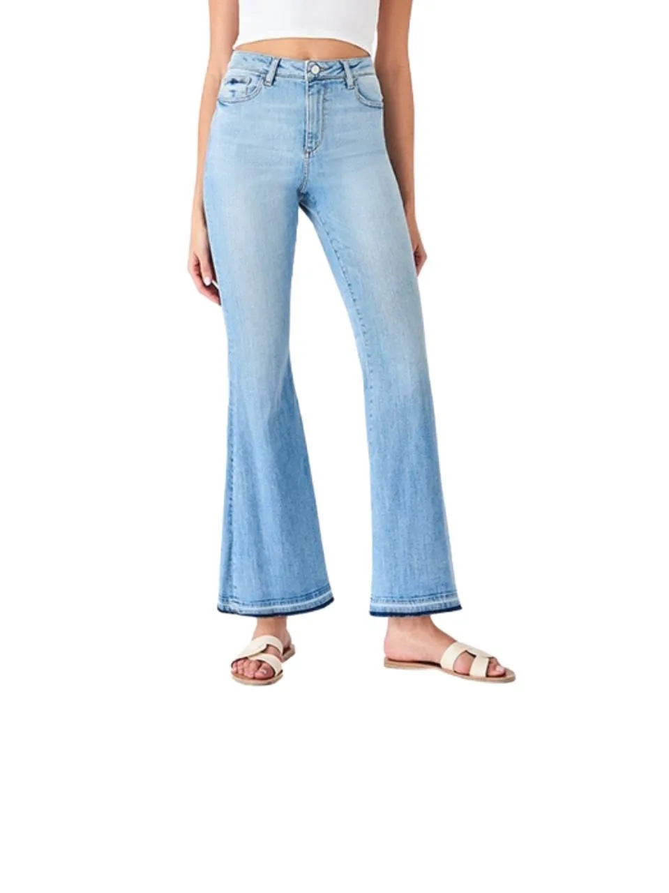 DL1961 Women's Topanga Rachel High Rise Bell Bottom Jeans Size 27 NWT
