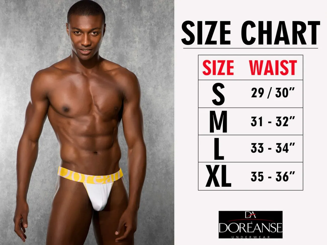 Doreanse 1250-GRY Wide-band Thong