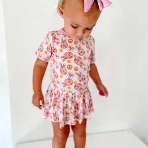 Dream Big Little Co Don't Worry Be Hoppy Dream Bodysuit Dress
