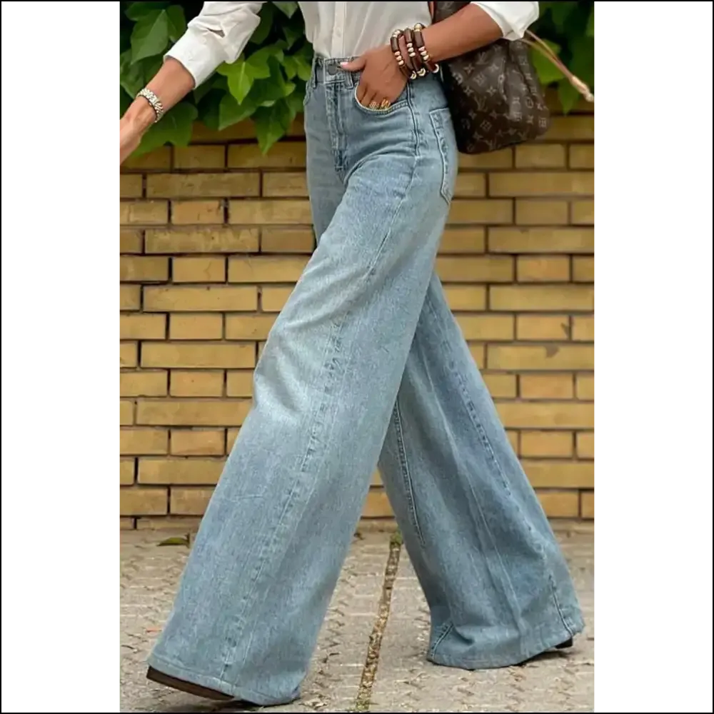 Dusk Blue Acid Wash Jeans: so Flared, They're  👖 Needful Things