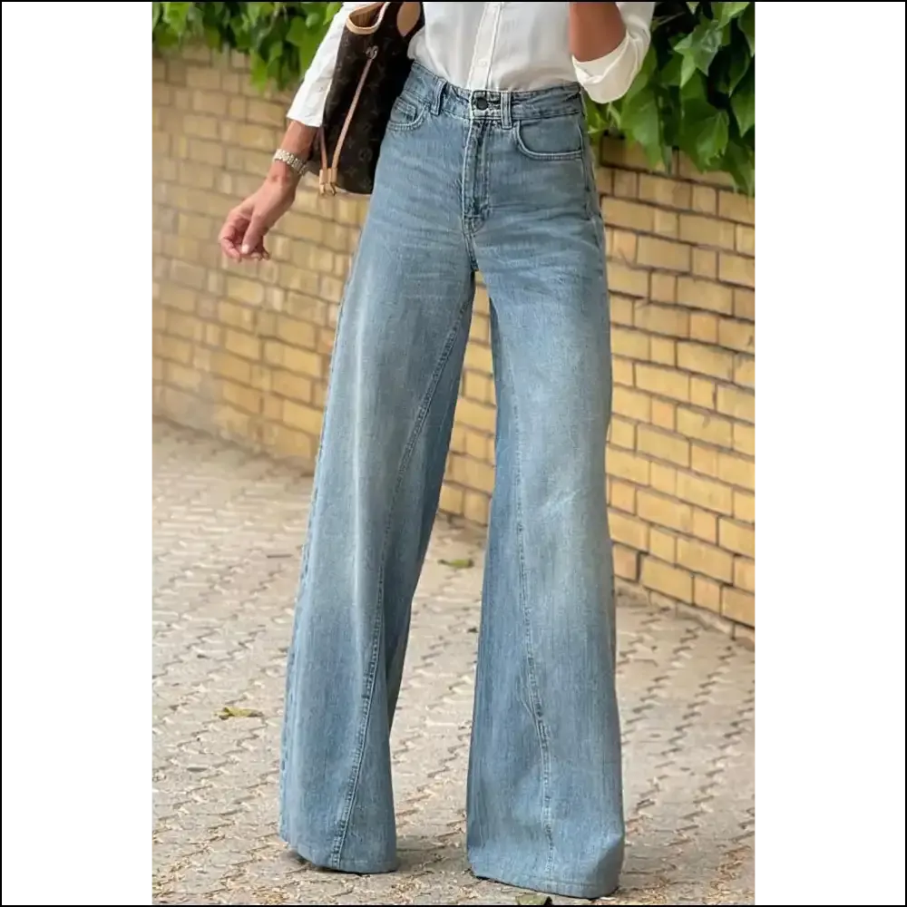 Dusk Blue Acid Wash Jeans: so Flared, They're  👖 Needful Things