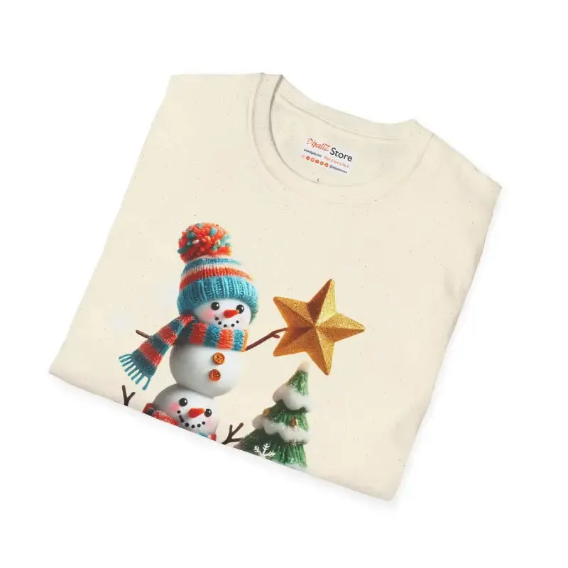Elevate Winter Style with Cozy Snowman Tee