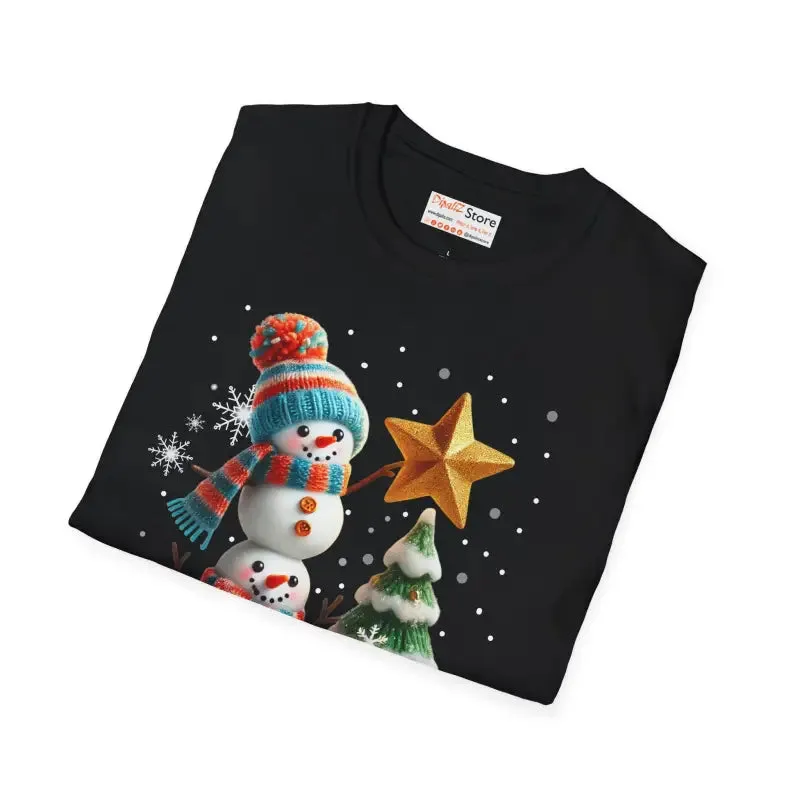 Elevate Winter Style with Cozy Snowman Tee