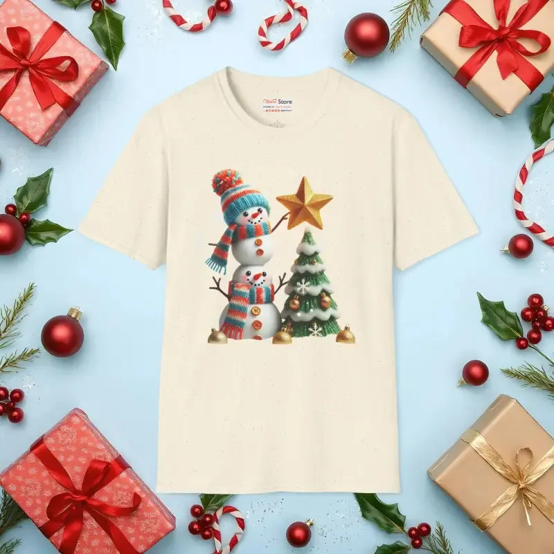 Elevate Winter Style with Cozy Snowman Tee