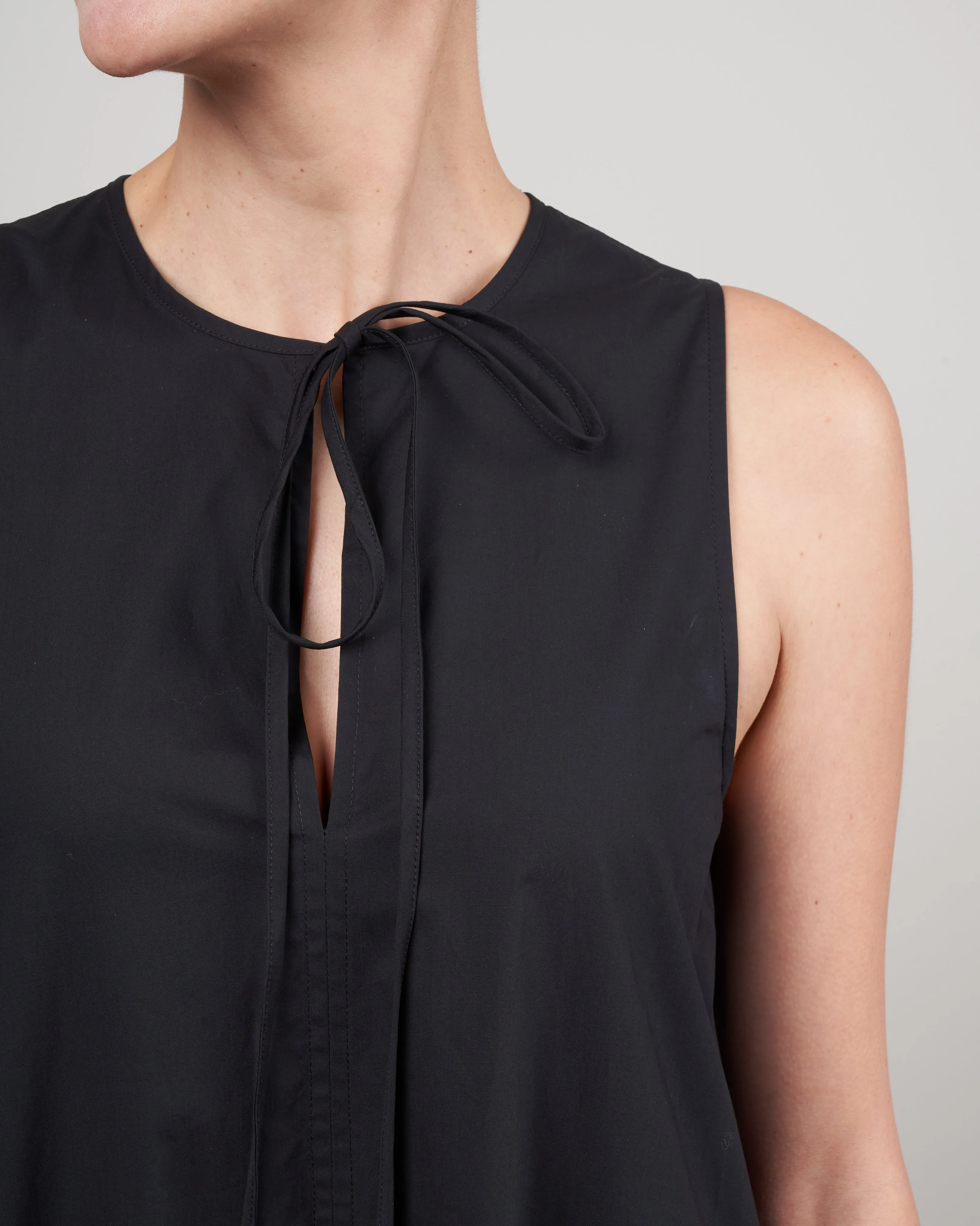 elsie tank dress - black