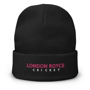 EMBROIDERED BEANIE (Black, Navy, Gray and White)