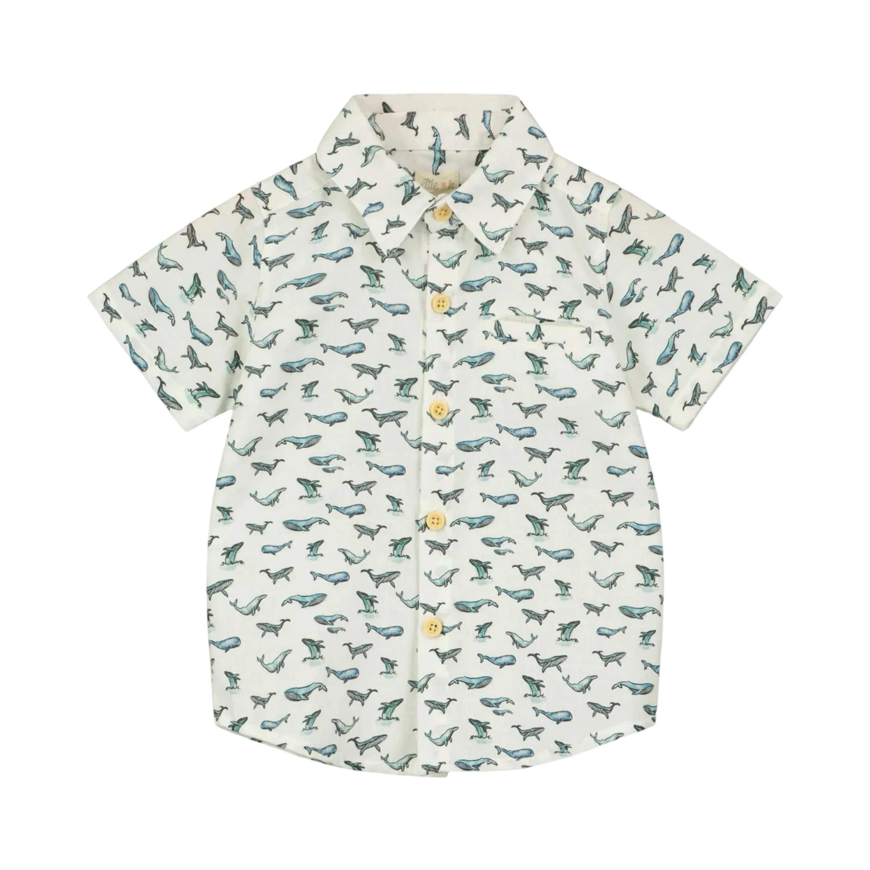 Ettie   H White Whales Shirt