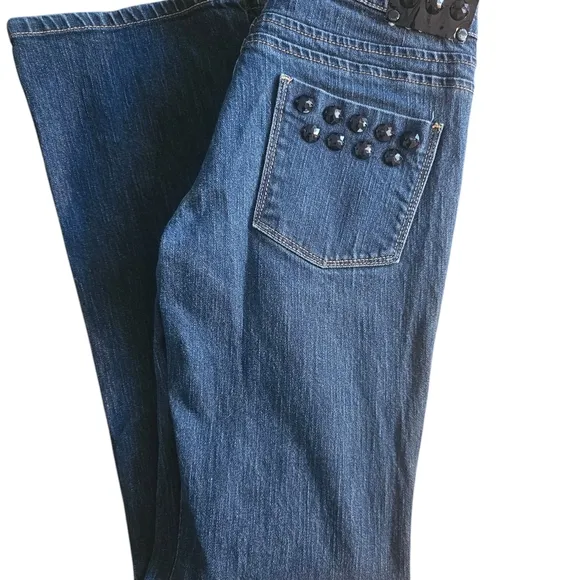 EUC | New York &amp; Company Blue Straight Leg Boot Cut Jeans | Size: 4