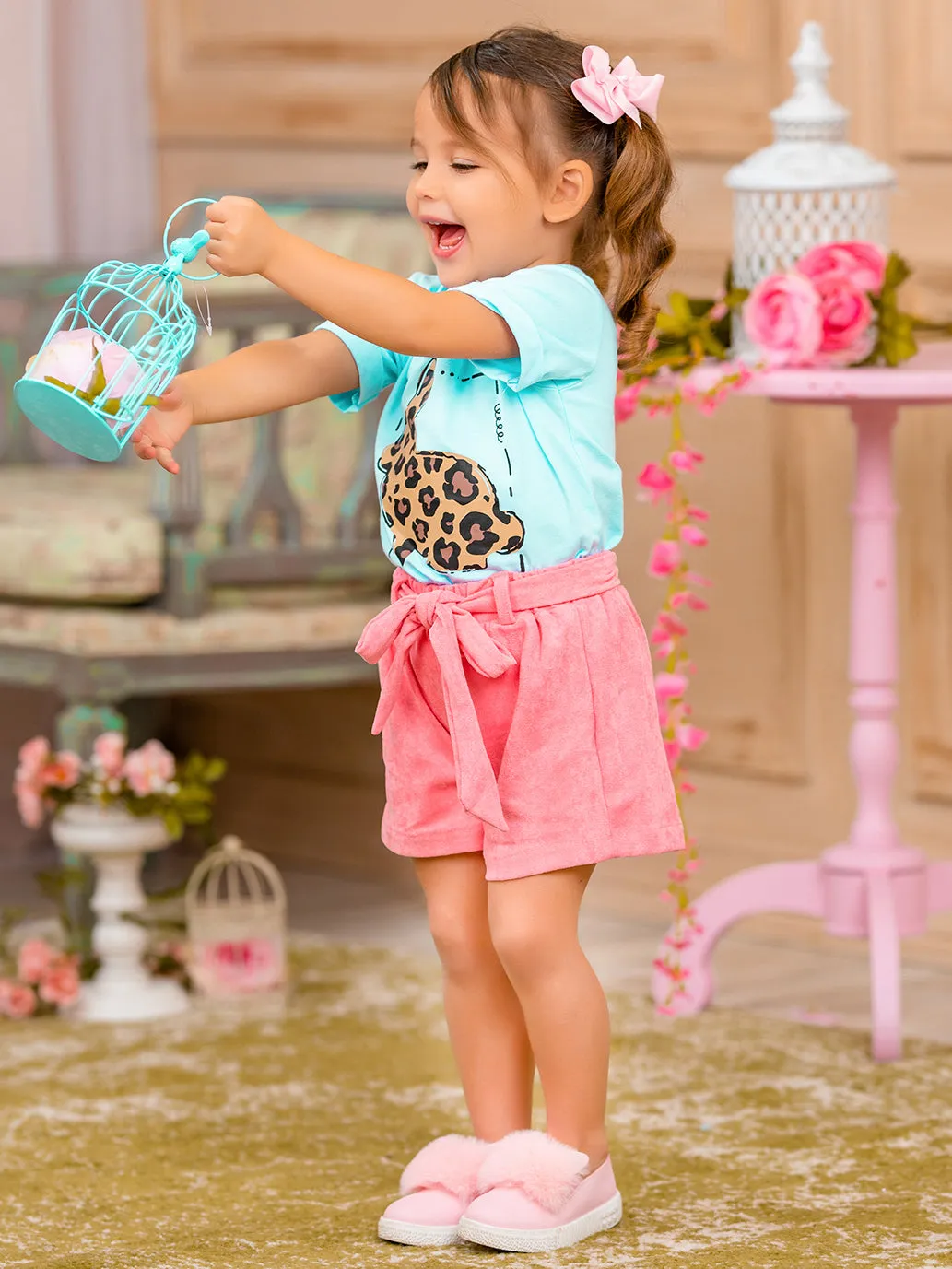 Fierce Bunny Leopard Top