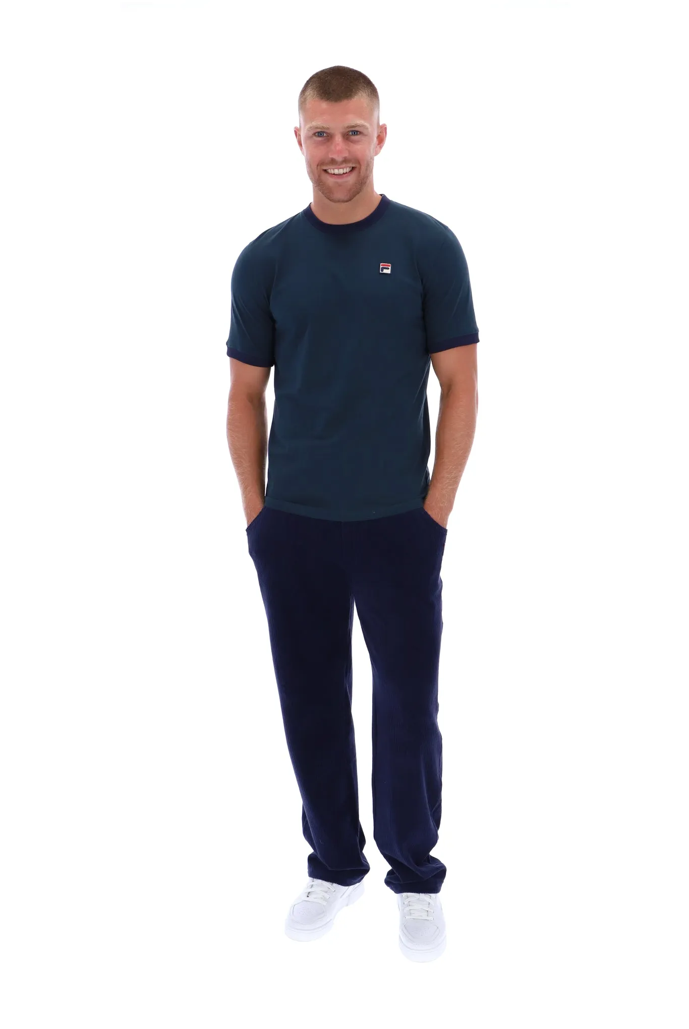 Fila Marconi Ringer T-Shirt Dark Teal/Navy