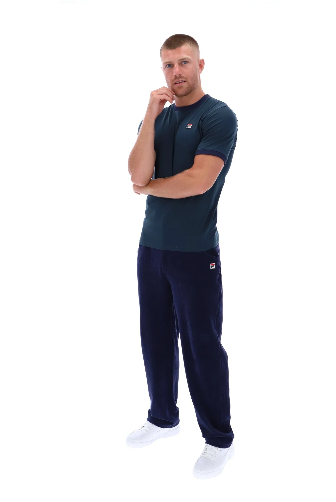 Fila Marconi Ringer T-Shirt Dark Teal/Navy
