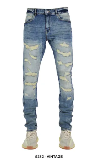 Focus Skinny Distressed Denim Vintage