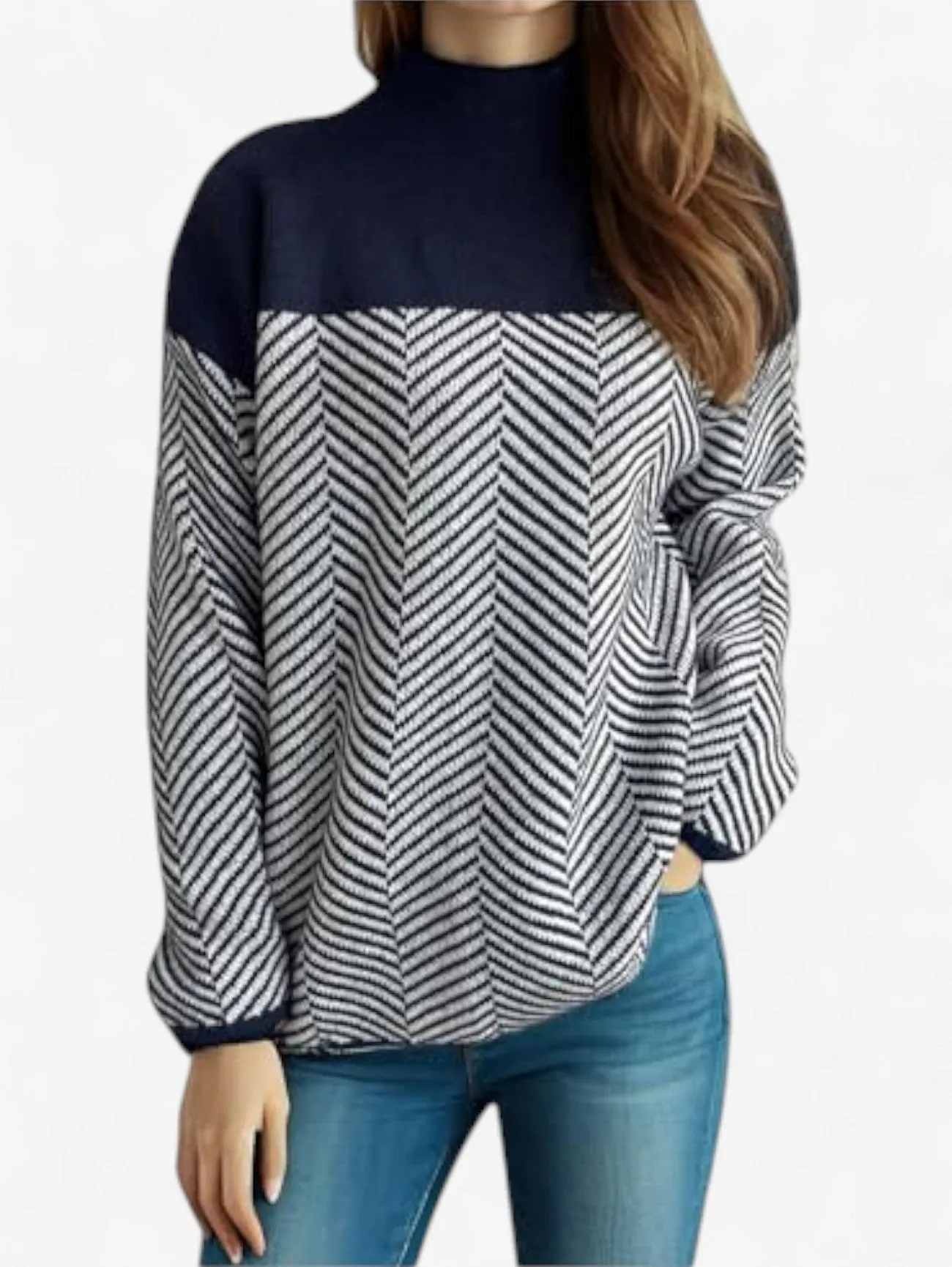 Foxes | Women's Casual Warm Knit Turtleneck Sweater