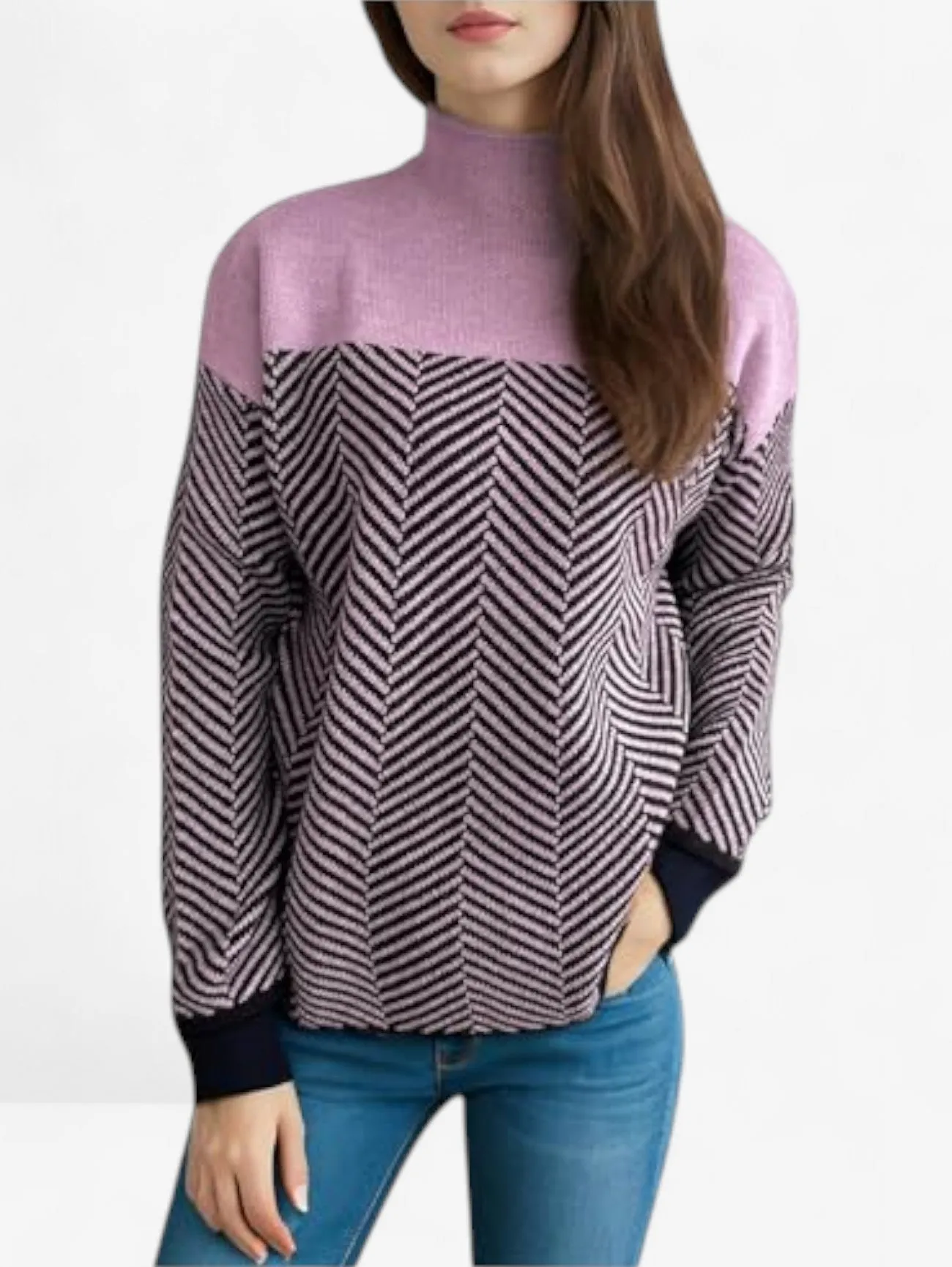 Foxes | Women's Casual Warm Knit Turtleneck Sweater